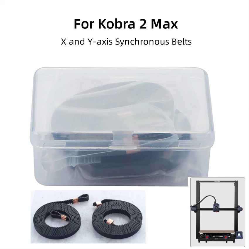 For Kobra 2 Max XY-axis Synchronous Belt 2GT Copper Buckle Wear-resistant Belt Kit 3D Printer Accessories