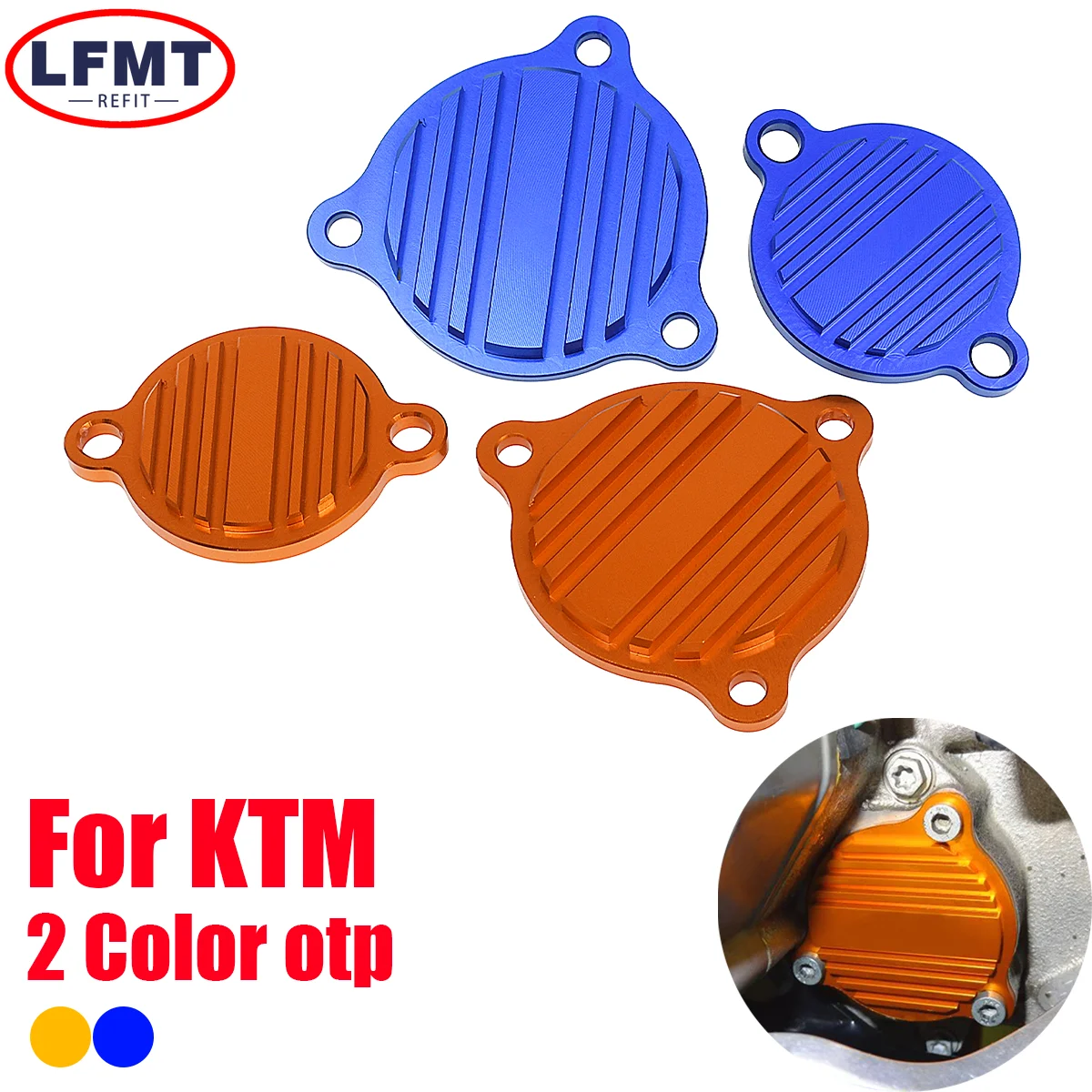 Motorcycle CNC Oil Pump Cover Guard Cap and Oil Filter Cover Cap For KTM SX-F XC-F 250 350 450 XC-W EXC-F 350 450 500 Husqvarna