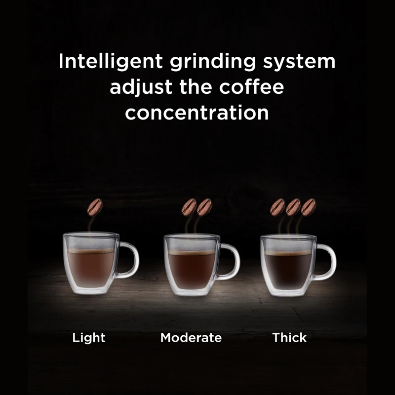 Petrus Automactic Coffee Machine Stainless Steel 10-cup Drip Coffee Maker Brew Coffee Machine With Built-In Grinder - Image 5