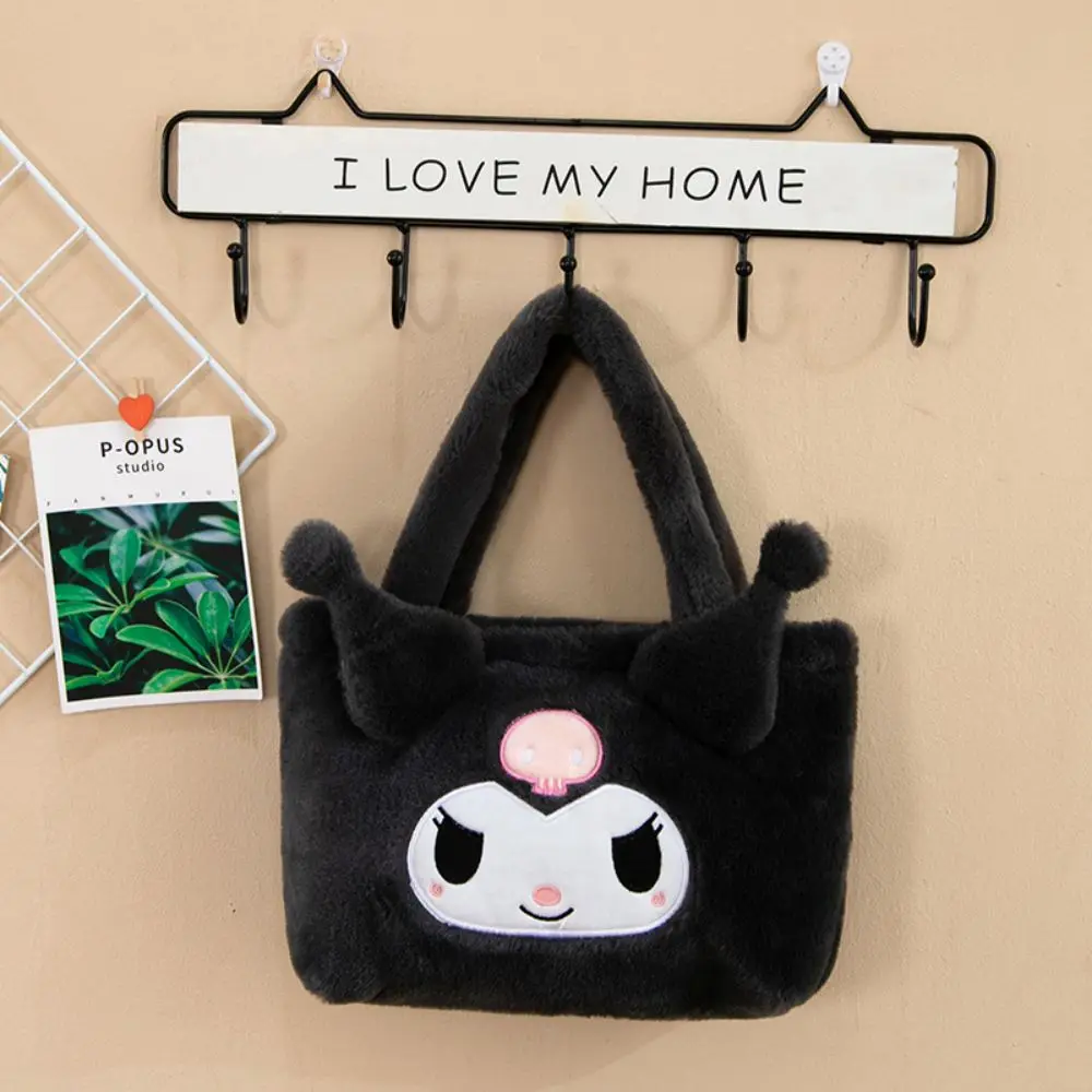 Sanrio Kuromi Plush Bag Cinnamoroll Kawaii My Melody Cartoon Animal Handbag Cute Storage Tote Bags Women Girls Birthday