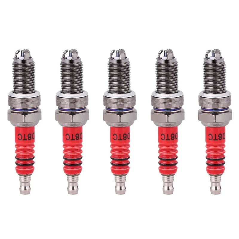 

5 Pcs 3-Electrode Spark Plug D8TC For 125Cc 150Cc 200Cc 250Cc Motorcycle Scooter ATV Quads