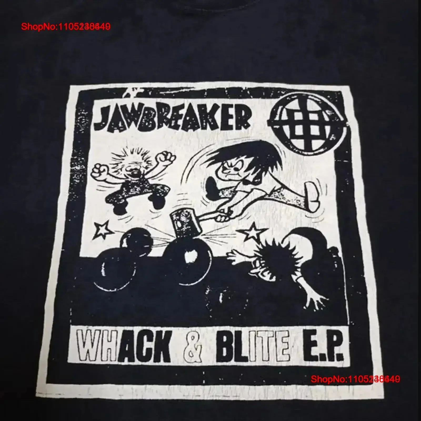 

Jawbreaker band Whack And Blite Album Cotton T Shirt AL555 vintage Washed Soft homme Breathable Slightly Top For Everyday Wear