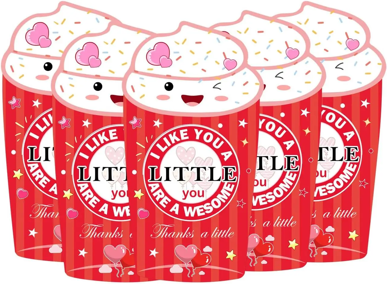 مجموعة بطاقات هدايا القهوة المضحكة لتخرج المعلم في عيد الأم 24 قطعة (وردي)