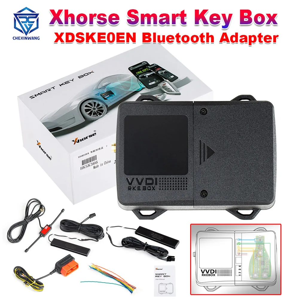 Xhorse Smart Key Box Bluetooth Adapter Work with Smart Phone Wireless Lock Unlock Remote Start Compatilble VVDI2 MINI Key Tool