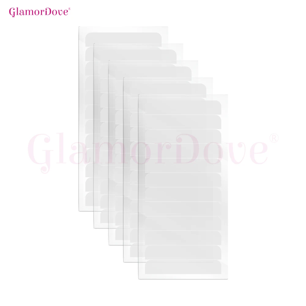 

GlamorDove Single Sided Hair Extension Tape – Adhesive Replacement Tabs (1.57×0.31 Inch) for Tape-In Extensions