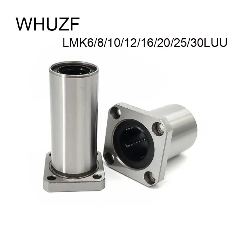 

LMK6LUU LMK8LUU LMK10LUU LMK12LUU LMK16LUU LMK20LUU Square Flanged Type Linear Bushing Ball Bearing CNC Parts for 3D Printer