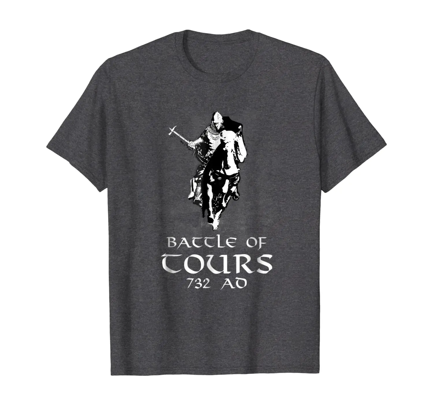 Battle of Tours Medieval Christian History T-Shirt. Summer Cotton Short Sleeve O-Neck Mens T Shirt New S-3XL