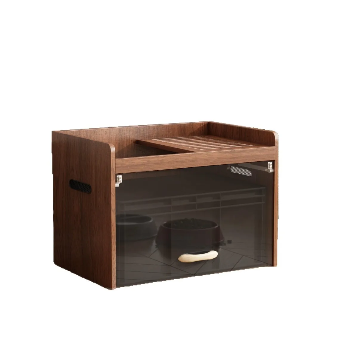 

Direct sales Solid wood cat nest storage Pet cat litter box Above storage cabinet Household balcony Place sofa side storage