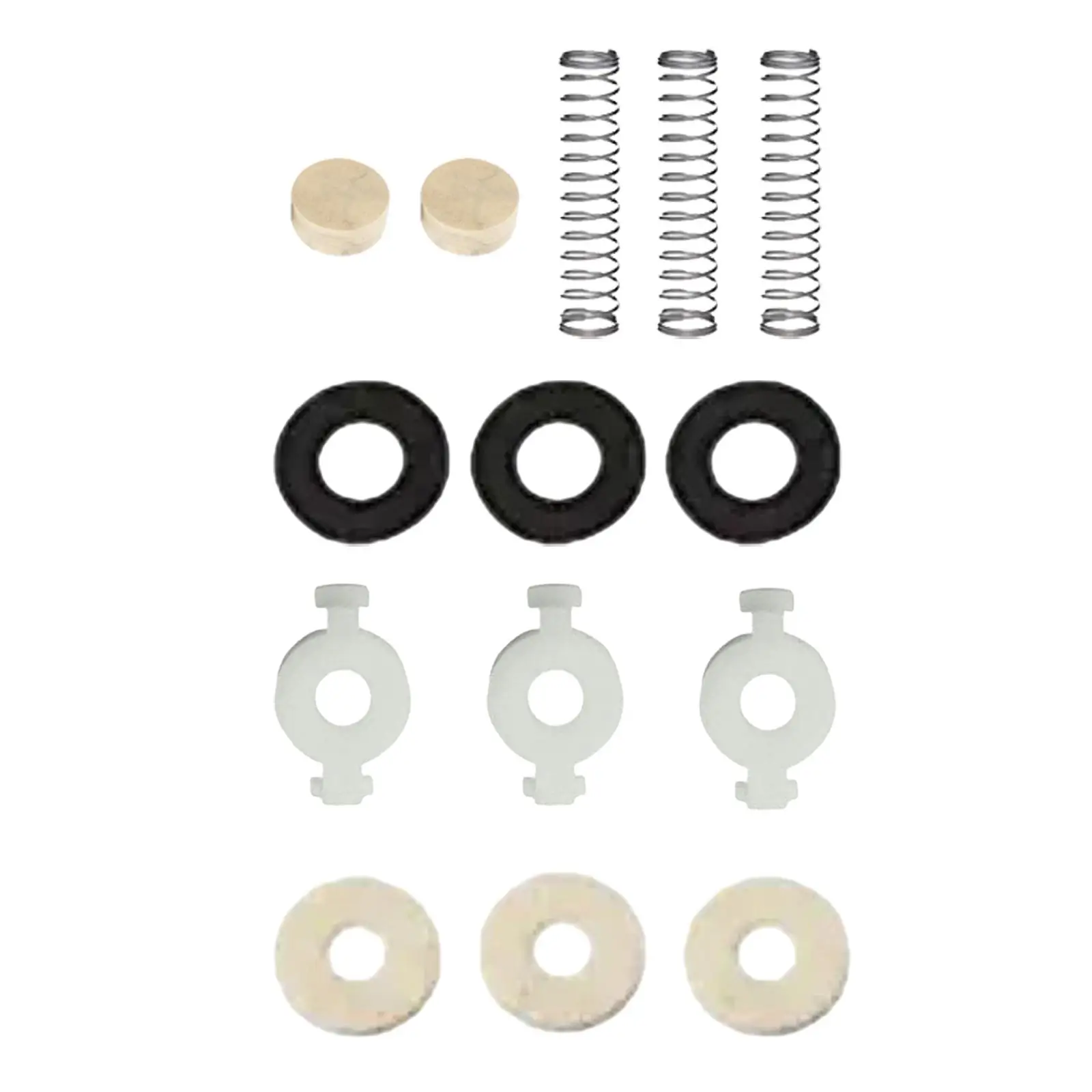 Trumpet Repair Kits with Valve Spring Felt Washers Cork Pad Set Brass Instruments Parts for Maintenance and Replacement