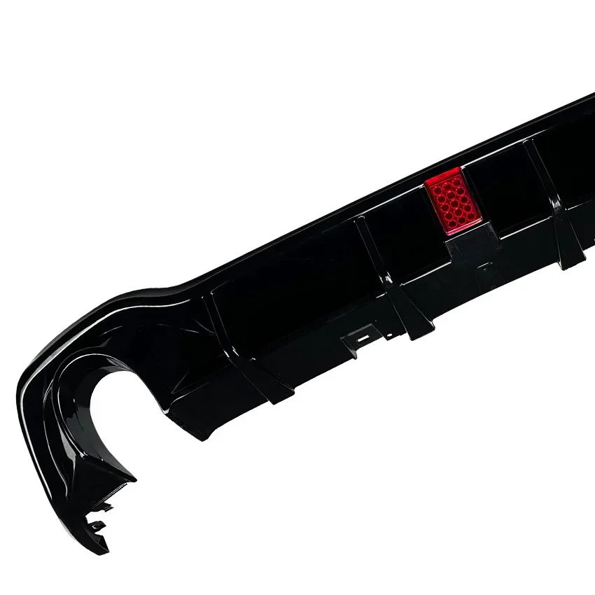 For VW Golf Mk8 Golf 8 GTI R-Line 2019-2024 Car Rear Valance With LED Light Rear Bumper Spoiler Splitter Modification Covers
