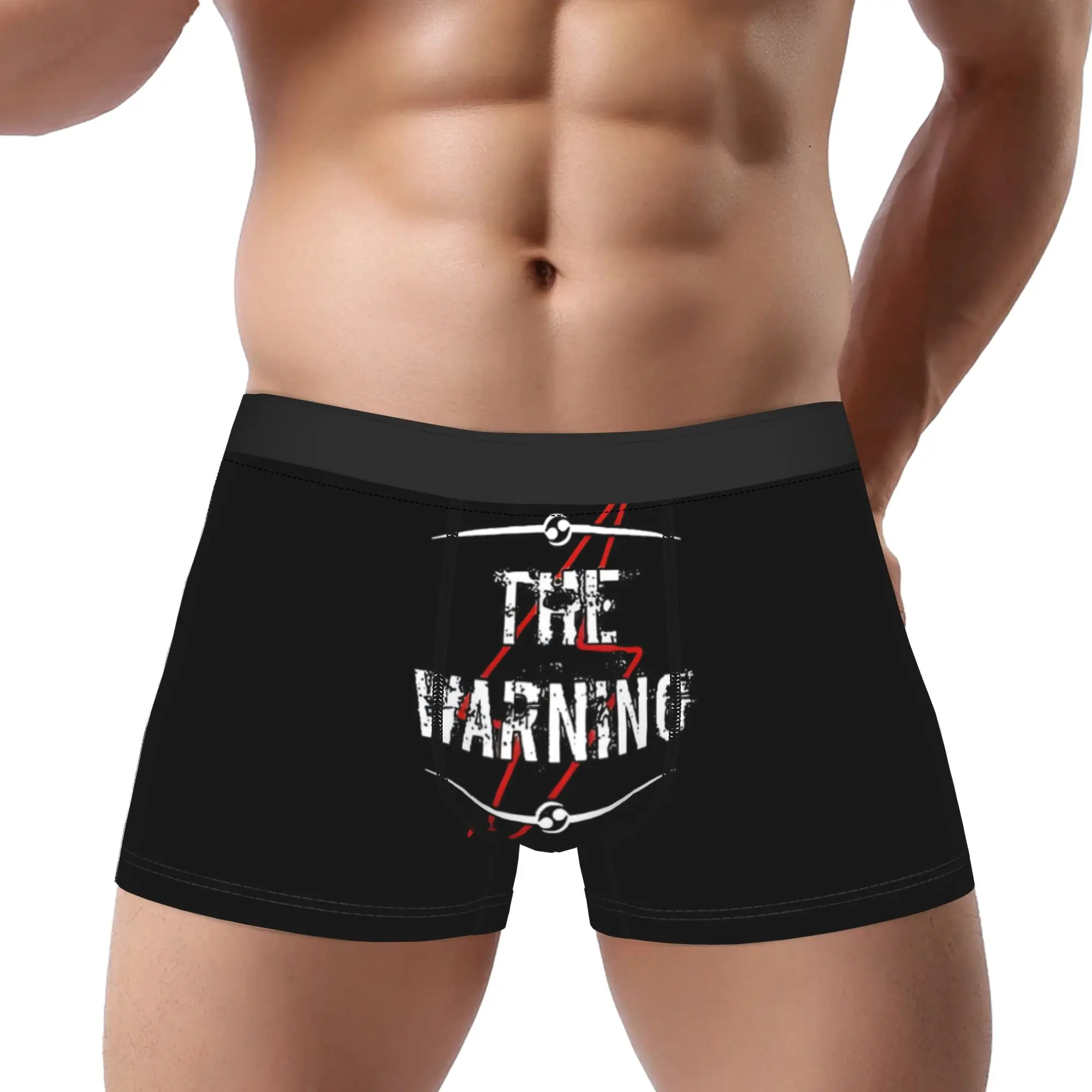 

THE WARNING BAND Underpants Breathbale Panties Men's Underwear THE WARNING Ventilate Shorts Boxer Briefs