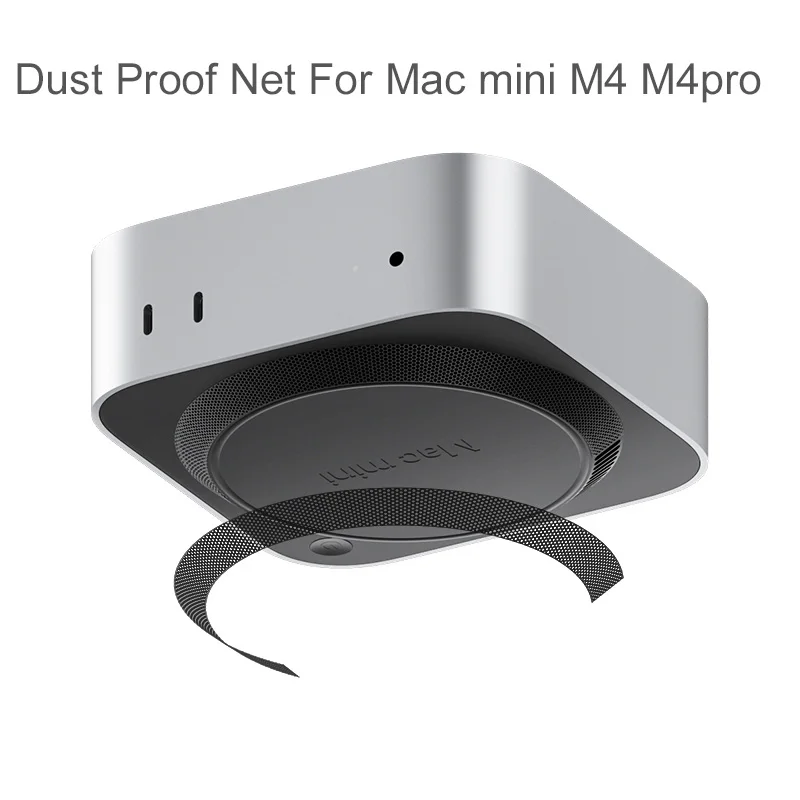 PVC Dust Proof Net For Apple Mac mini M4 M4pro 2024 Computer Host Stopper dustproof Cover case Macmini Computer Accessories