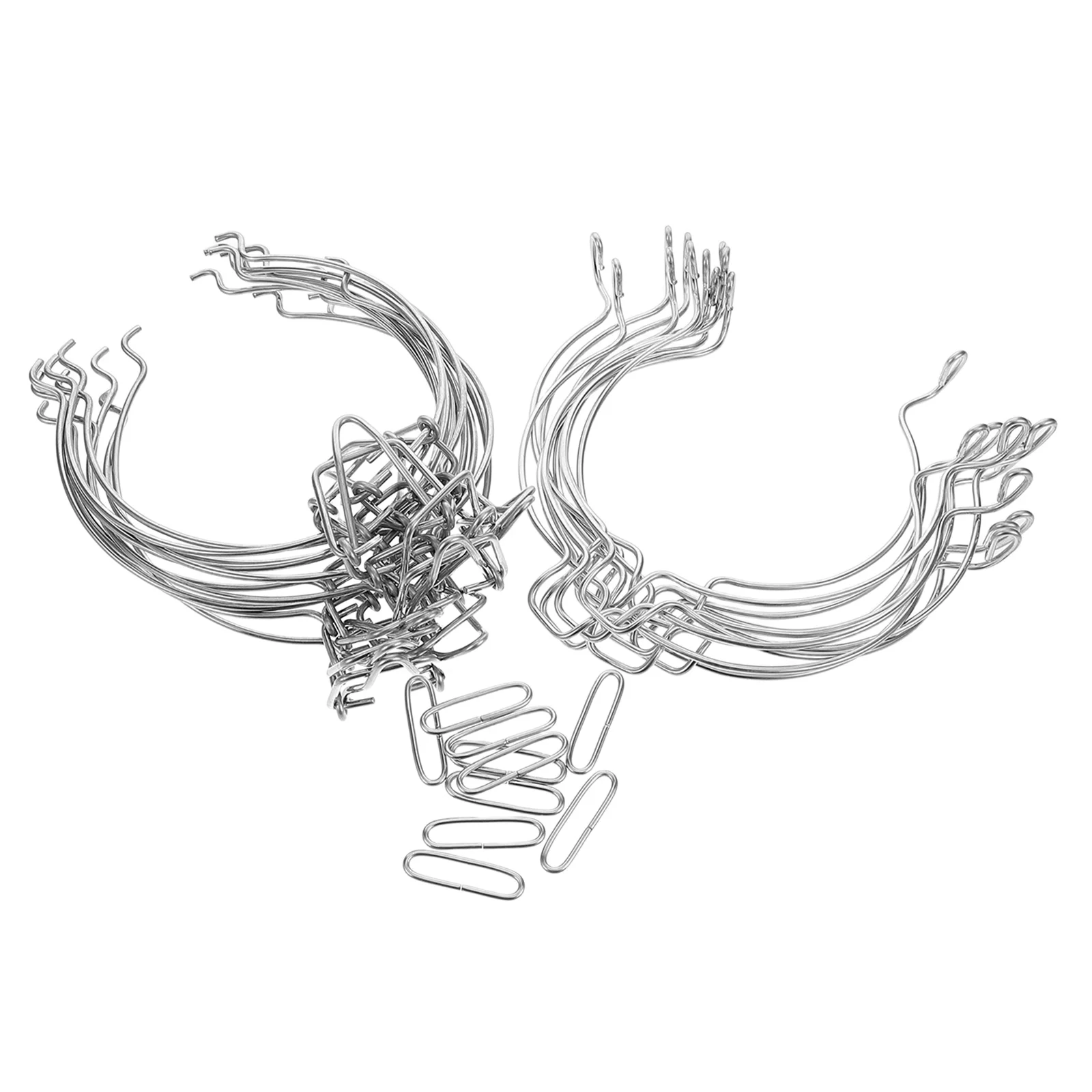 10pcs Sealing Jar Buckle Stainless Steel Clamp Locking Fastening Clip Leak Proof Spring Design Easy Open Close Replacement Wire