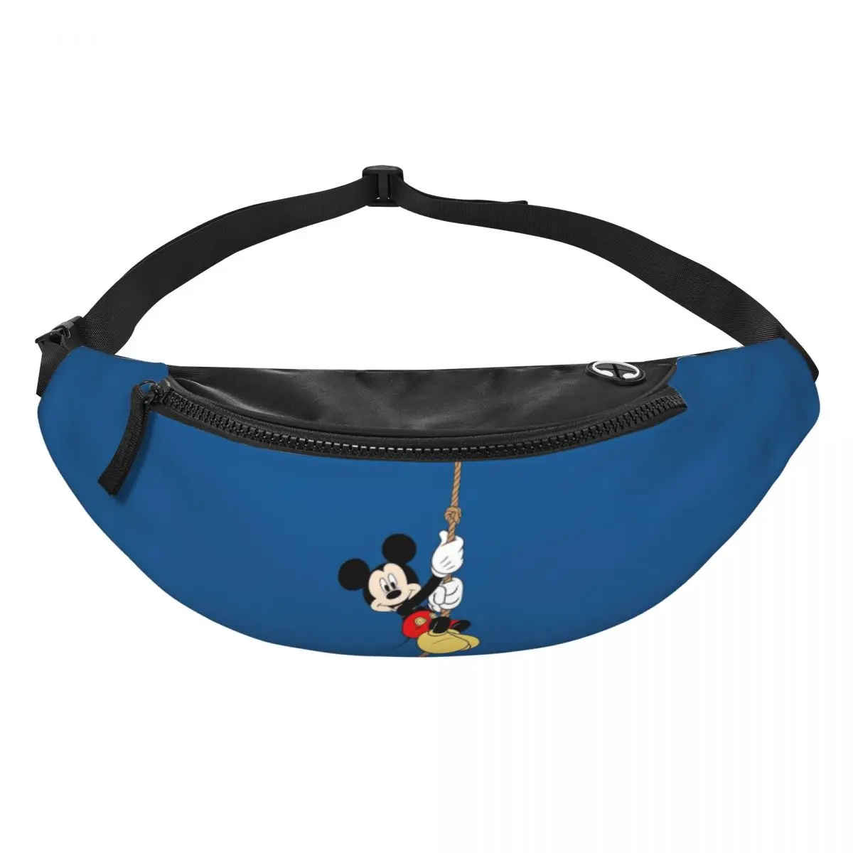 

Модная поясная сумка-бананка с Микки Маусом для путешествий, унисекс, мультяшная сумка через плечо для телефона и денег