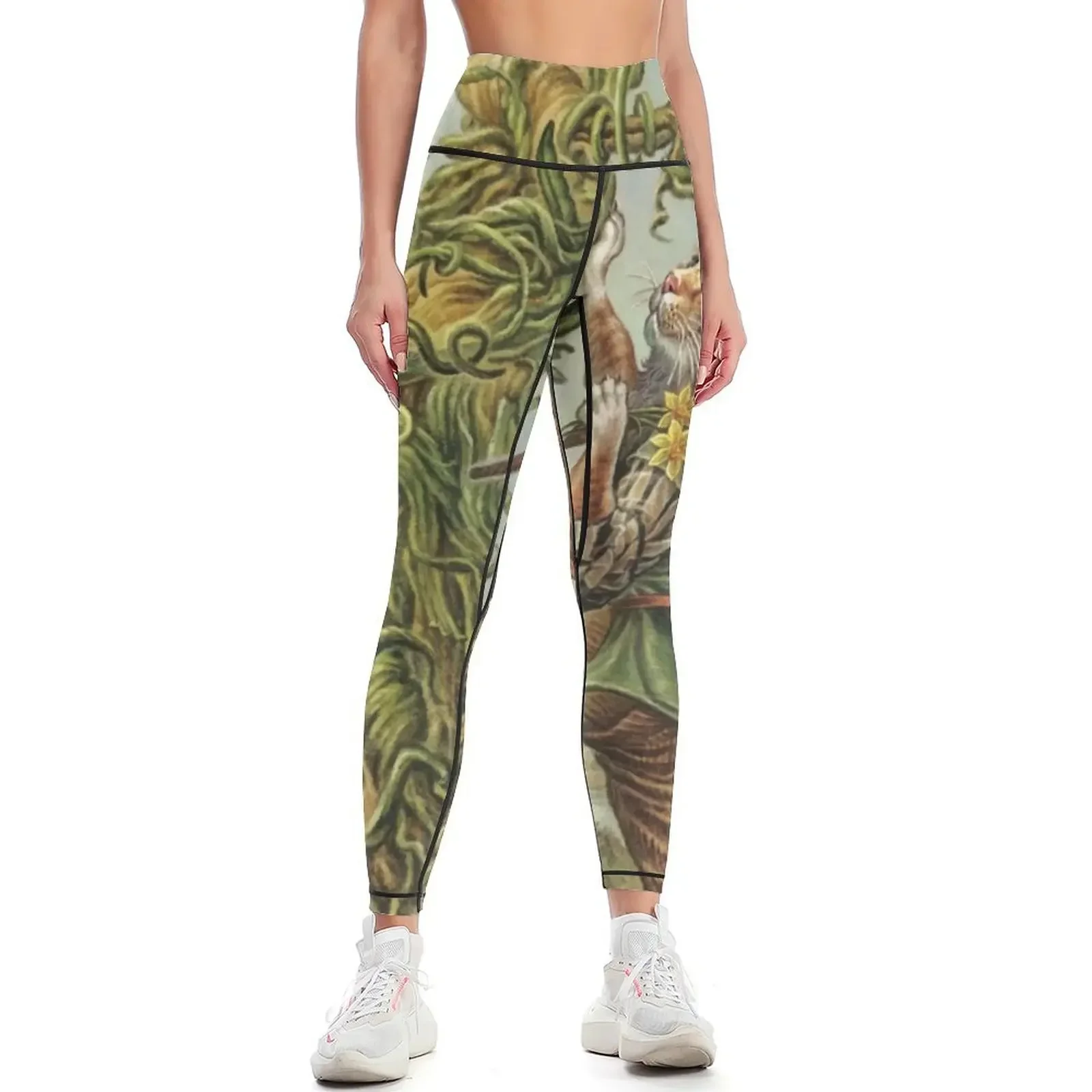 

CaTTarot - 0 "The Fool" Leggings legging pants raises butt high waist Women's tights for fitness Womens Leggings