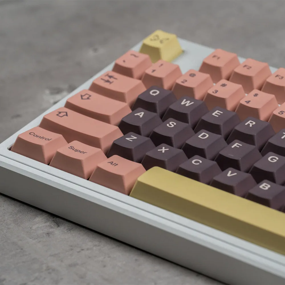 Pisces Keycap Set Morandi 142 Keys Cherry Priofile 5 Side DYE Sublimation PBT Keycaps For Wooting 60 Mechanical Keyboard