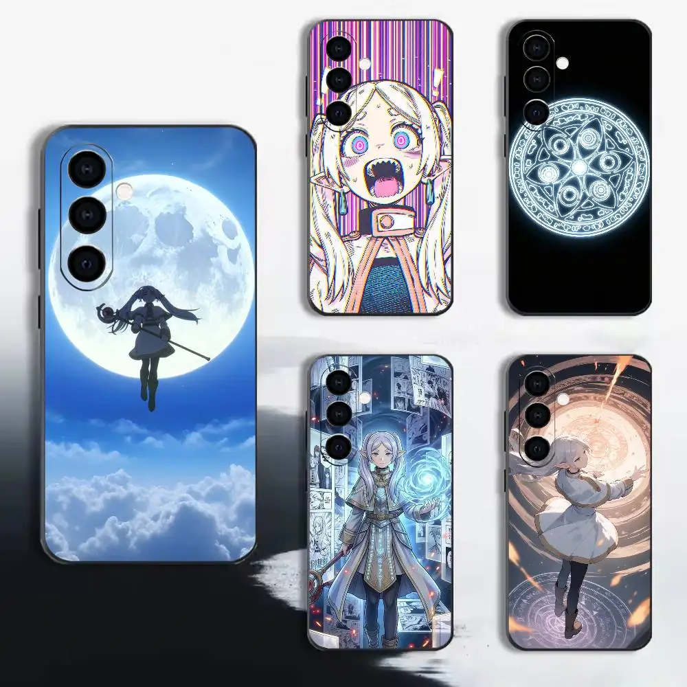 Maiden F-Frieren Beyond Journeys End Phone Case Black Soft Silicone TPU For Samsung A72,A51,A70,A71,A53,A52,A73