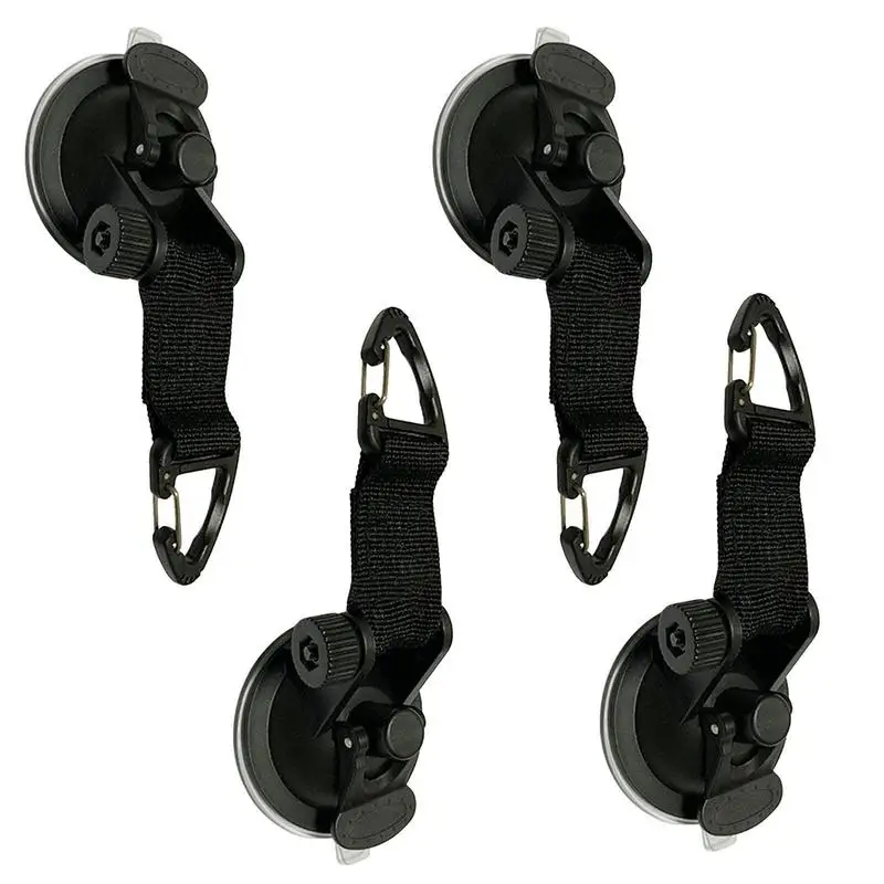 Vacuum Suction Cup Heavy Load Waterproof Reusable Heavy Duty Suction Cup Anchor Tie Down Hooks Strong for Car Side Awning Boat