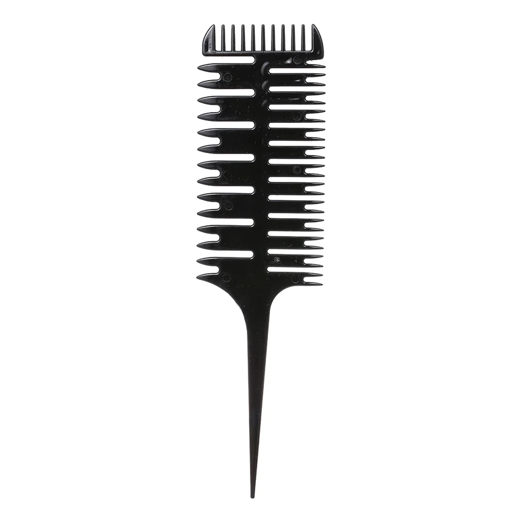 

Hair Dyeing Comb 3-Way Sectioning Highlight Comb Professional Weaving Comb Hair Dye Styling Tool For Salon Use