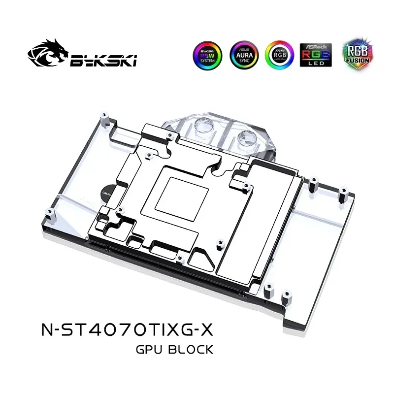 Bykski Water Block Use for Zotac GeForce RTX 4070Ti X-Gaming Video Card /Copper Cooling GPU Radiator RGB SYNC /N-ST4070TIXG-X