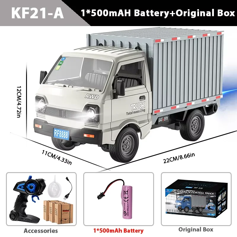 ZWN 1:16/1:18 RC AUTO Simulatie Drift Klimmen Truck Led Licht Kleine Lading Afstandsbediening Elektrisch Speelgoed Model voor Kinderen Geschenken