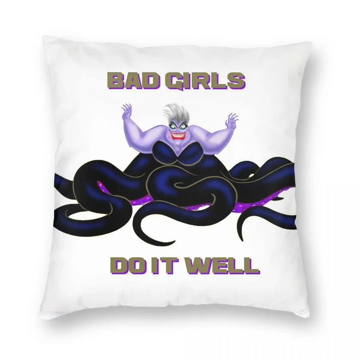 Ursula Bad Girls Do It Well Square المخدة البوليستر الكتان المخملية نمط البريدي ديكور كيس وسادة كيس وسادة المنزل 18"