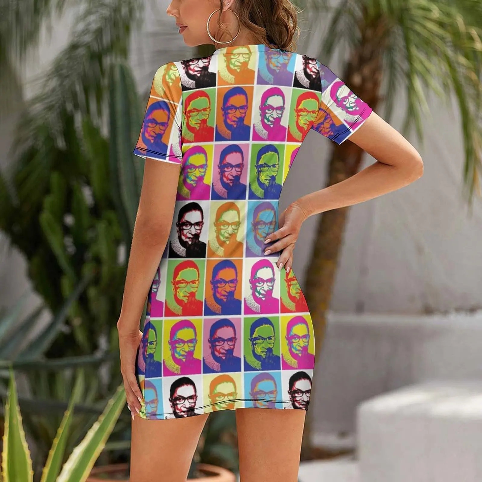 Notorious RBG - Pop Art Blast Short Sleeved Dress festival outfit women party dresses woman loose women's dress