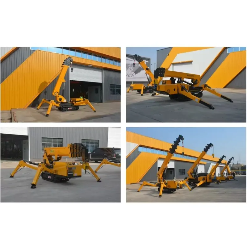 Versatile Spider Crane Spider Crawler Crane 5.5 Ton Hydraulic Mobile Lift with Fly Jib Ideal for Mining and Energy Sectors