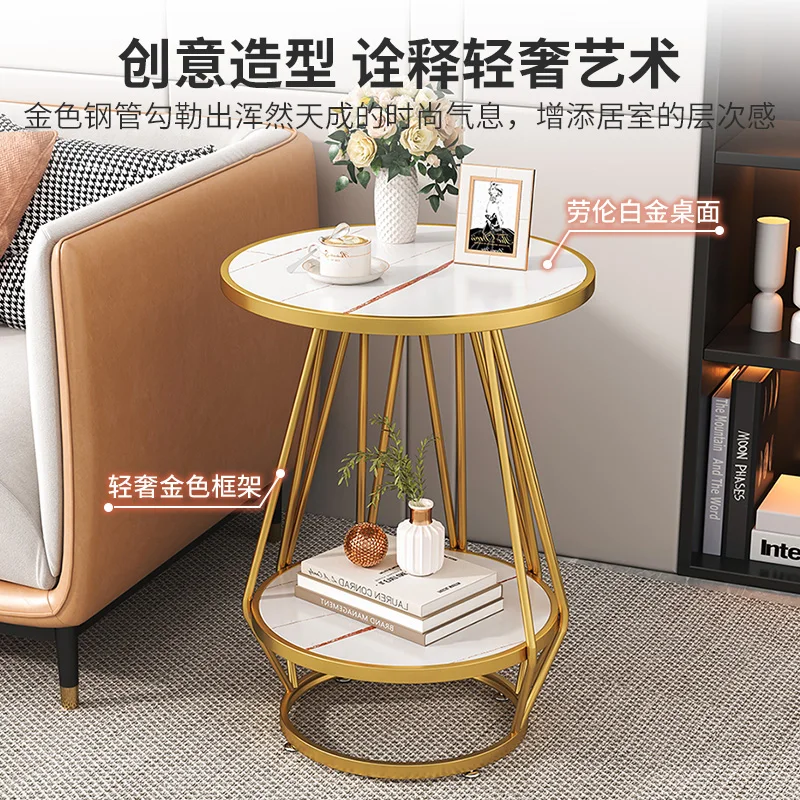 Living room, household corner table, sofa, side table, balcony, minimalist mini bedside table