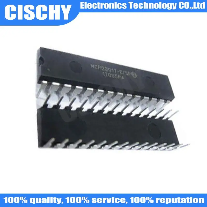 1.2/SP mc23017 SP ، po/SS ، ssp/DIP28 ، 16 بت I/O توسيع ، I2C إدخال ، في المخزون ، 1 ot
