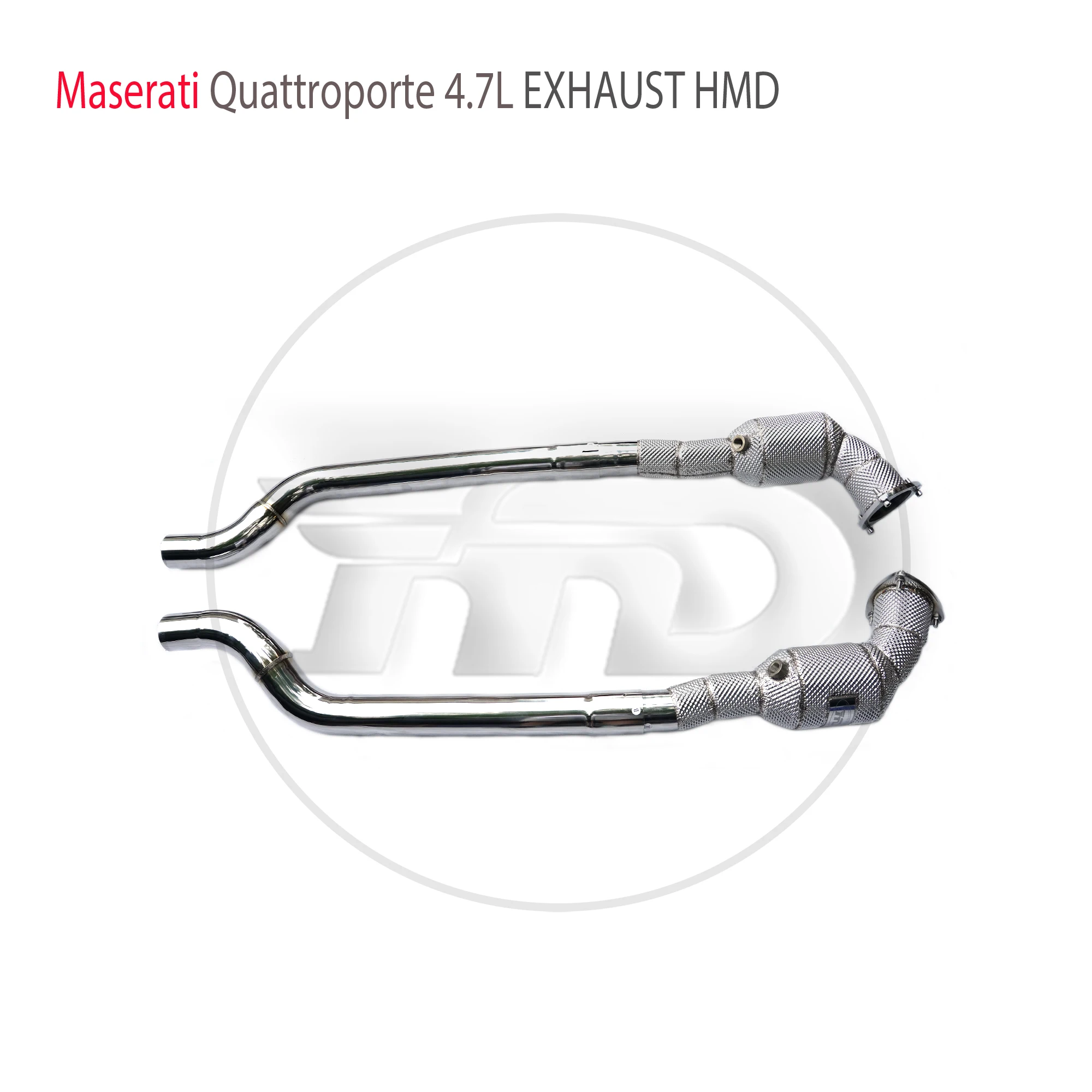 

High Quality Downpipe For Maserati Quattroporte 4.7L Stainless Steel Exhaust System Heat Shield High Flow Performance Racing Pip