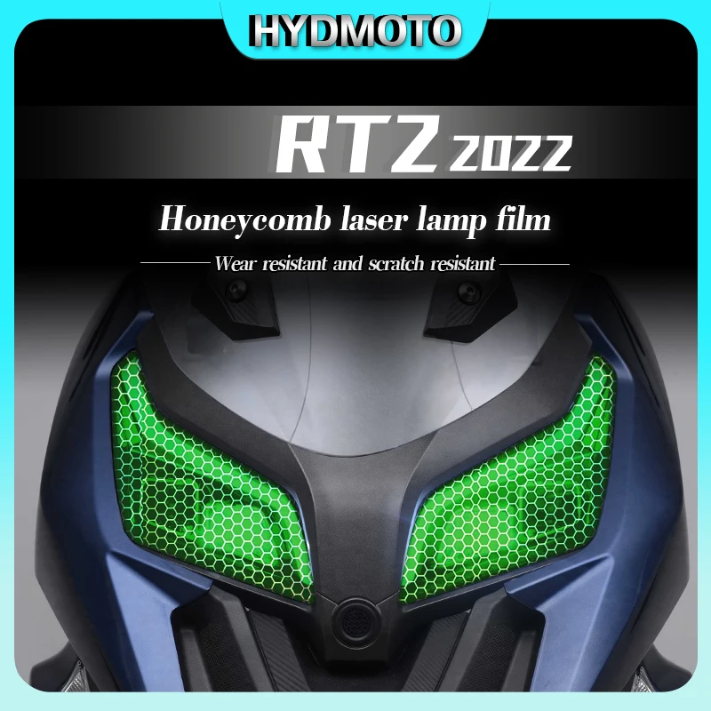 For CYCLONE RT2 2022 honeycomb laser light film headlights smoked black taillight film transparent protective film modification