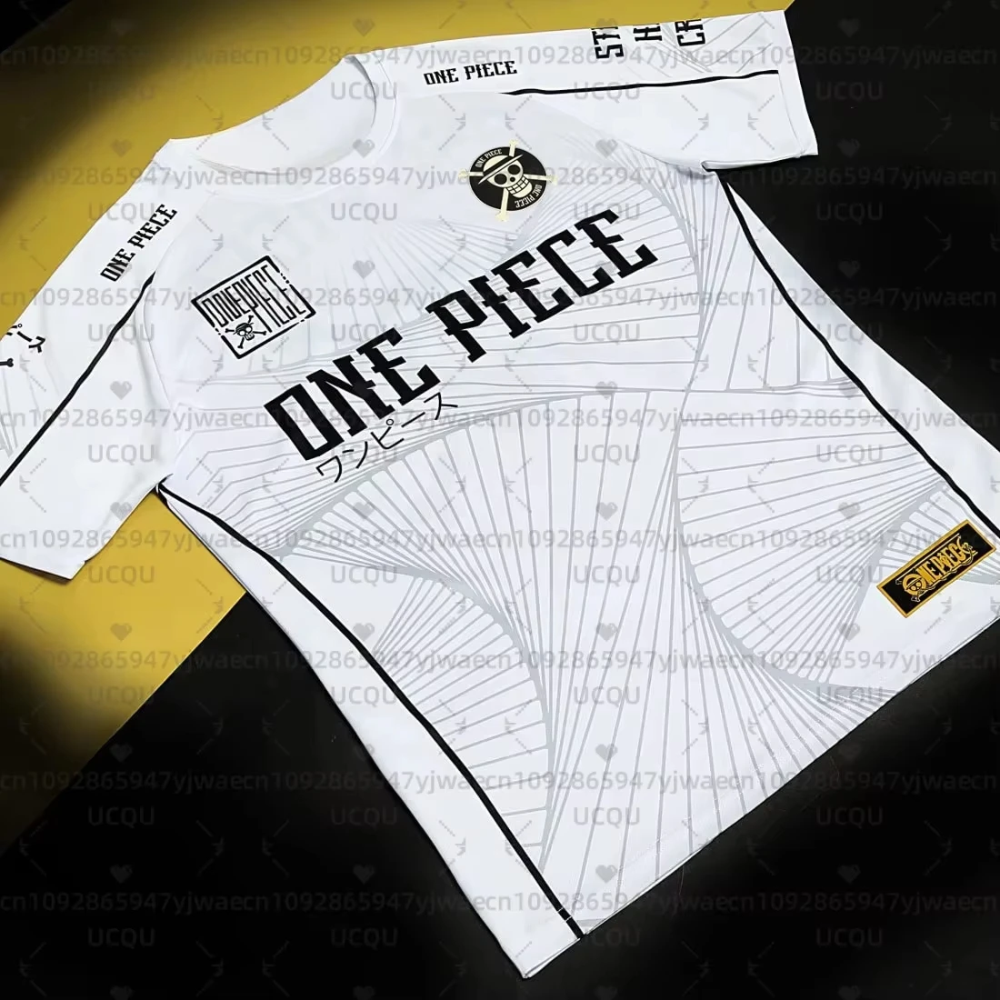 2026 New Women's Men's One Piece D.Luffy Anime Football Jersey Summer Plus Size Breathable Jersey Cosplay T-shirt