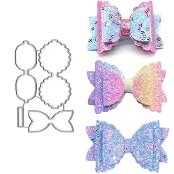 Bellissimo taglio Die Bow Template taglio di metallo muore Scrapbooking artigianato fai da te francobolli fustellato carta per goffratura crea cornice per Stencil