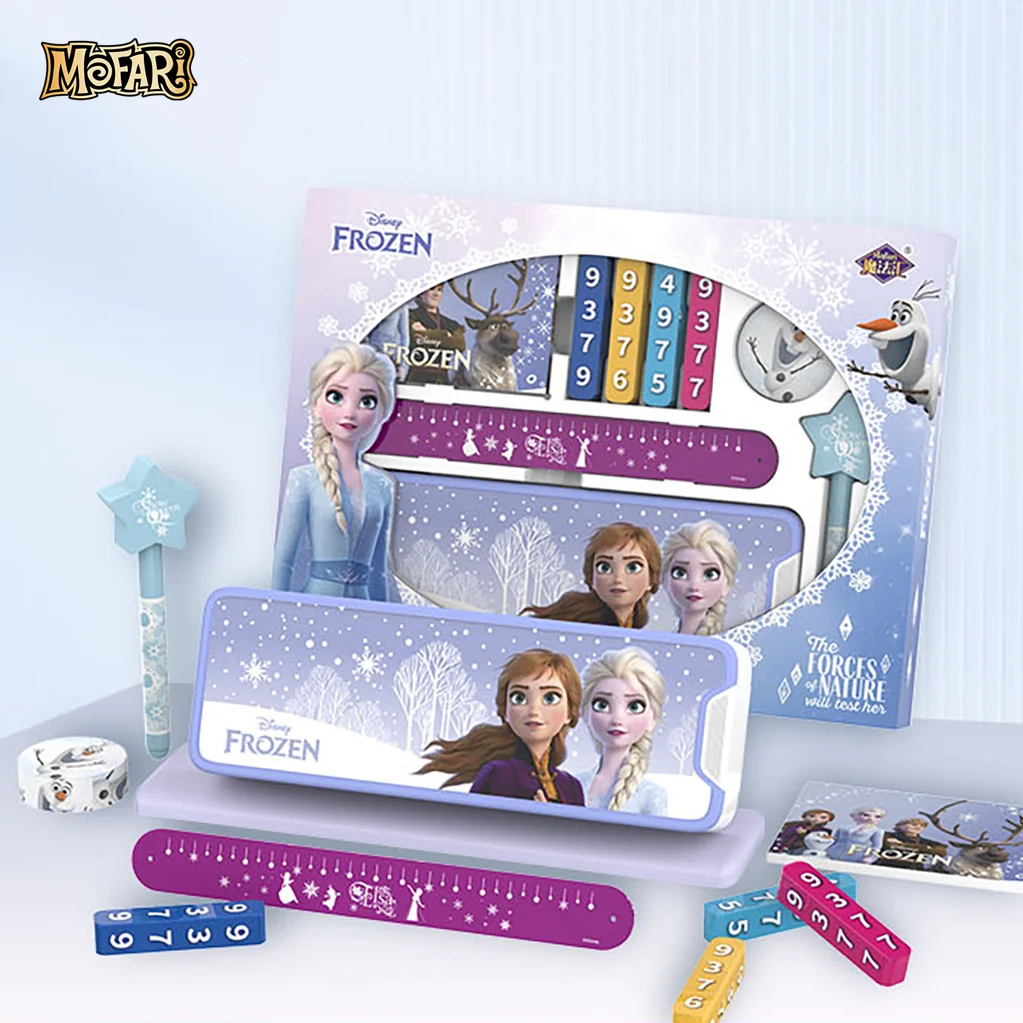 

Disney Magic Tricks FROZEN Elsa Magic Set Primary School Children Funny Learning Gift Box Birthday Gift Study Stationery Set