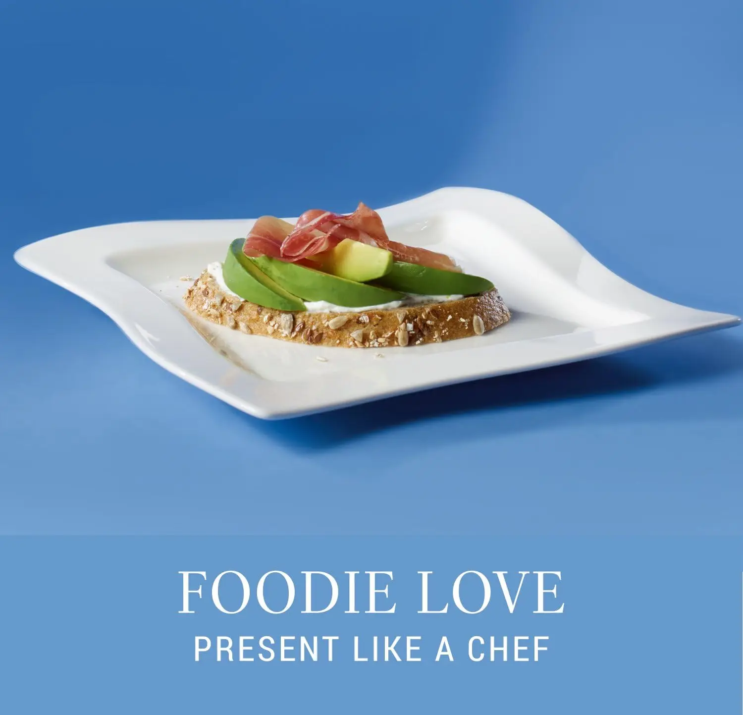 Pratos de salada New Wave Square, conjunto de 4