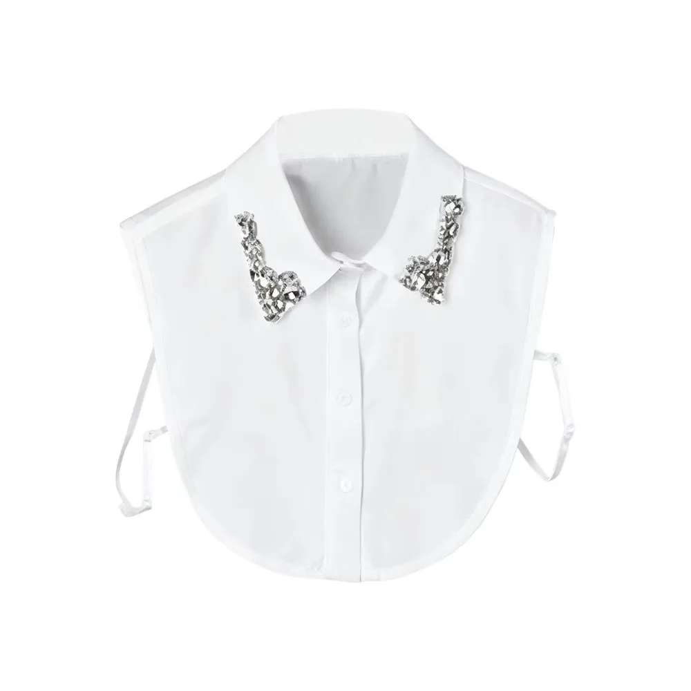 

Vintage Neckwear Ties Shirt Fake Collar Top Neckwear Cotton Lapel Fake Collar Clothing Accessory Detachable Collar Women Fashion