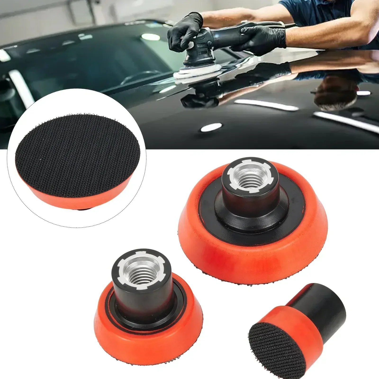 

3pcs 1/2/3 Inch Sanding Disc Backing Pad Polishing Pad Holder Sponge Pad Backed Plate For Rotary Polishing Machine