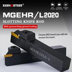 MGEHR2020-1.5/2/2.5/3/4 Grooving Turning Tool MGMN Carbide Insert MGEHR Straight Shank External Tool Holder Lathe Bar