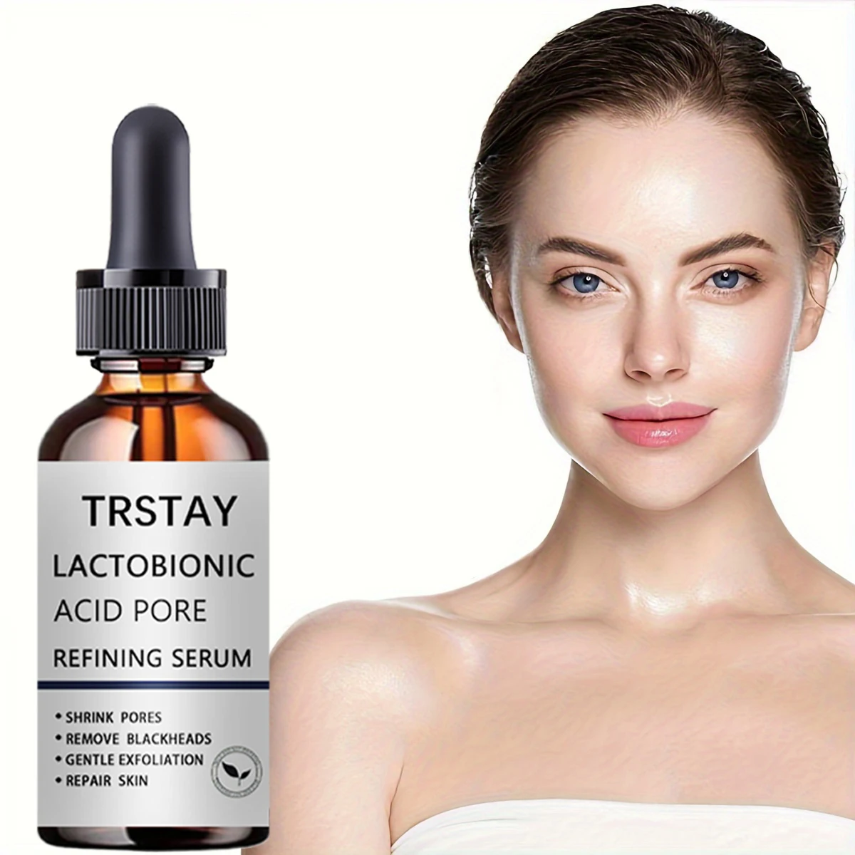 Pore Shrinking Serum Skin Elasticity Delicate Repair Essence Clean Blackheads Acne Moisturizing Smooth Pores Facial Serum