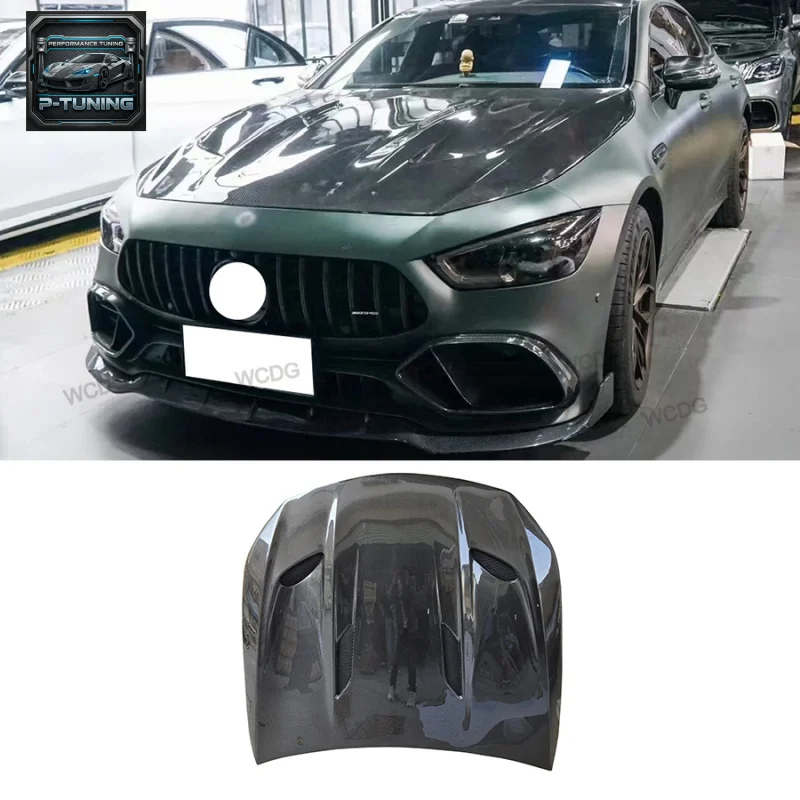 

Carbon Fiber SL Style Front Hood for Mercedes Benz AMG GT50 GT53 GT63 Front Air Vent Engine Hood Bonnet Cover Car Bodykit