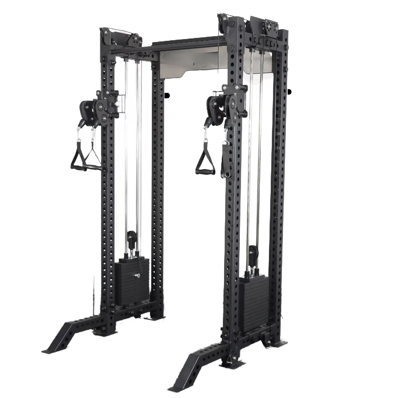 

Strength Training Double Cable Crossover Machine Half Rack with Cable Crossover