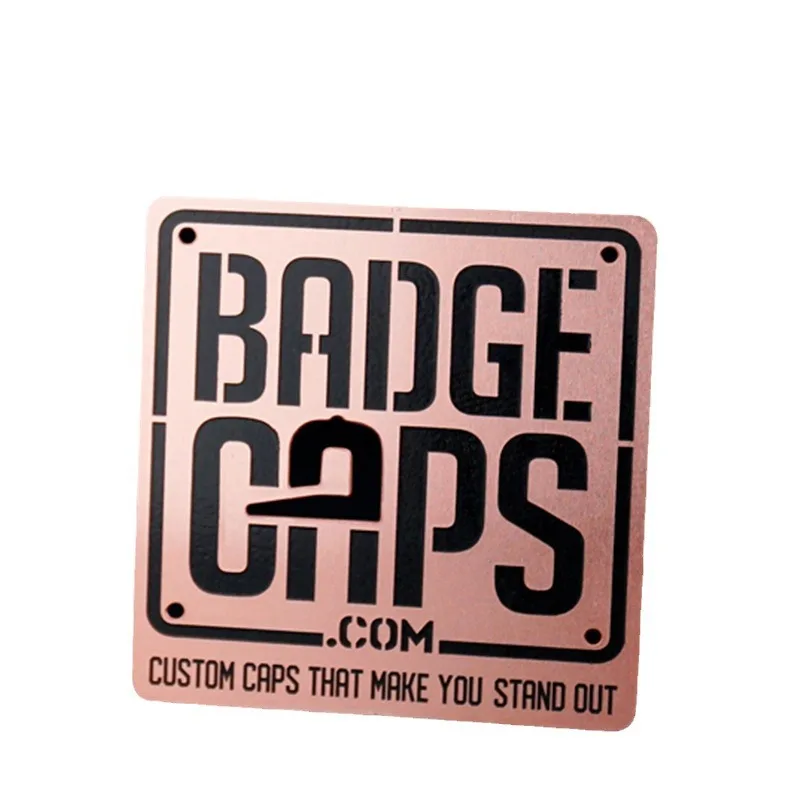 Customized. Customized Square Hollow Metal Business Card Stainless Steel Color Plated Printing Personalized Card VIP Card