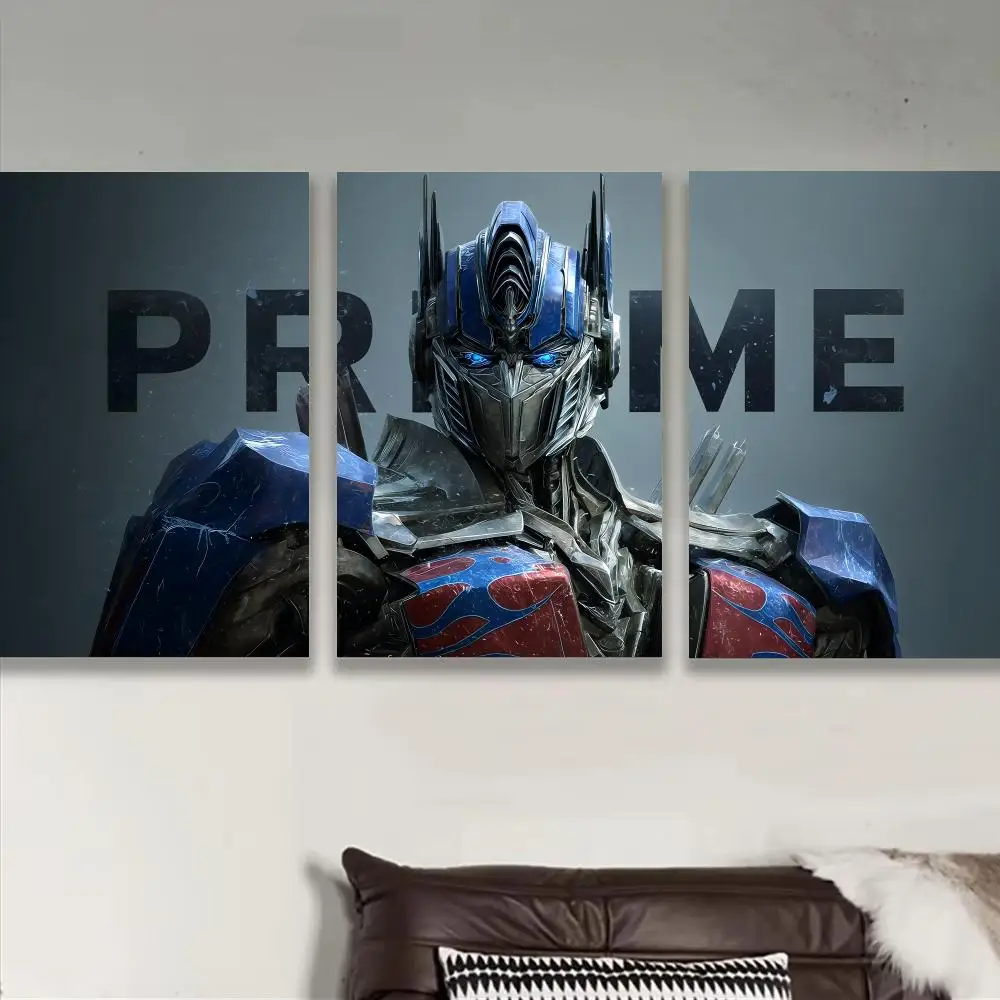 O-Optimus Prime A-Autobots Poster Stickers Self-Adhesive Art For Bedroom Living Room Home Decor Modern Wall Decals Gift
