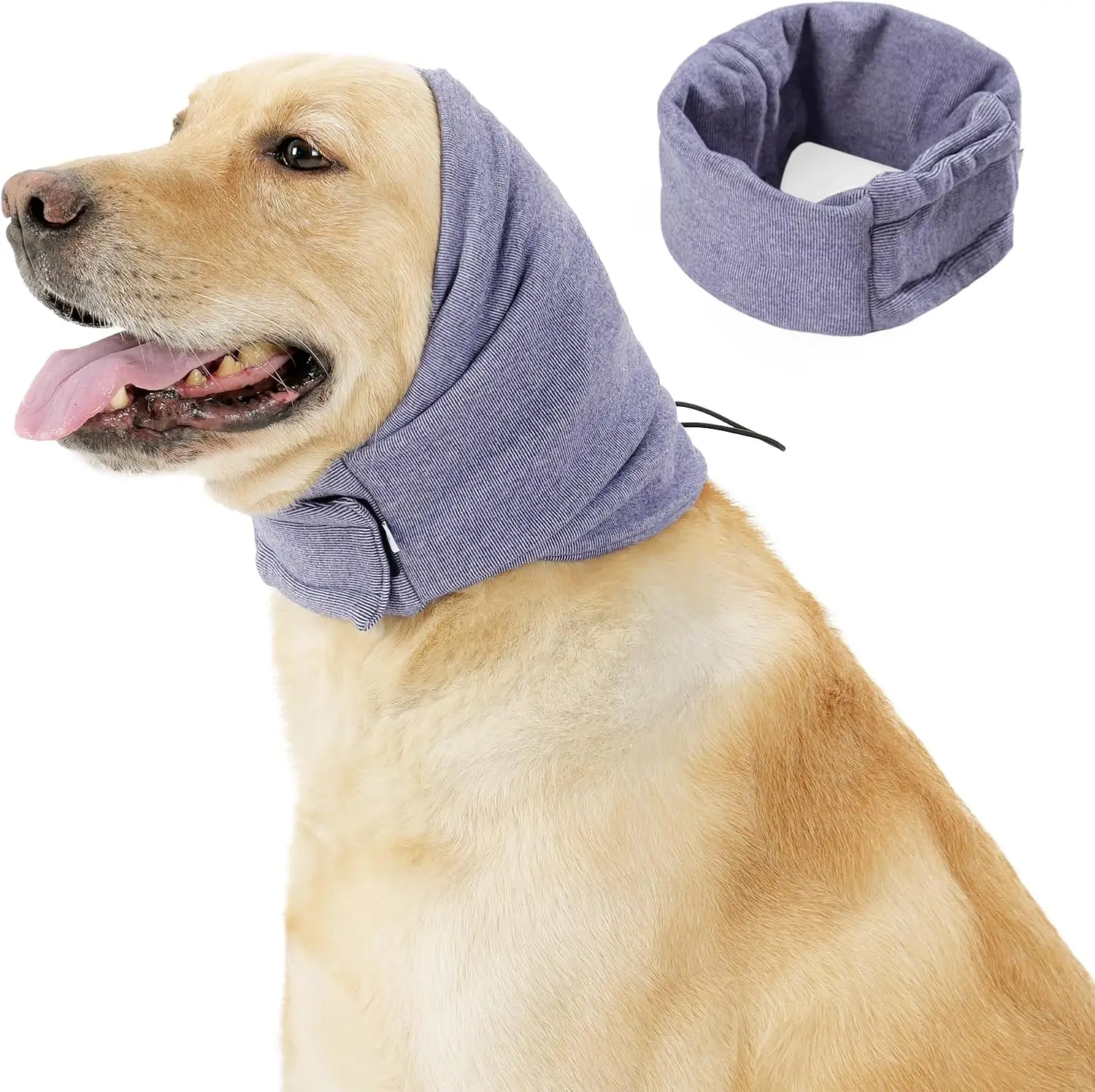 Dog No Shake Ear Wraps for Hematoma Healing, Noise Protection Ear Wrap Head Cover to Relieve Anxiety, Dog Cover for Grooming