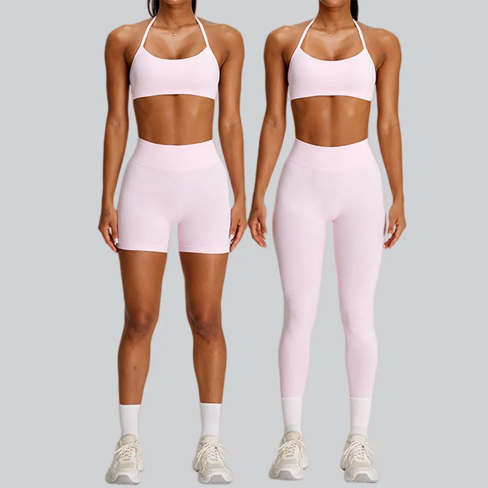 Seamless Sports Suits Women's Tracksuits Sports Bra Leggings Yoga Set Breathable Quick Drying Running Workout Tights Gym Suit