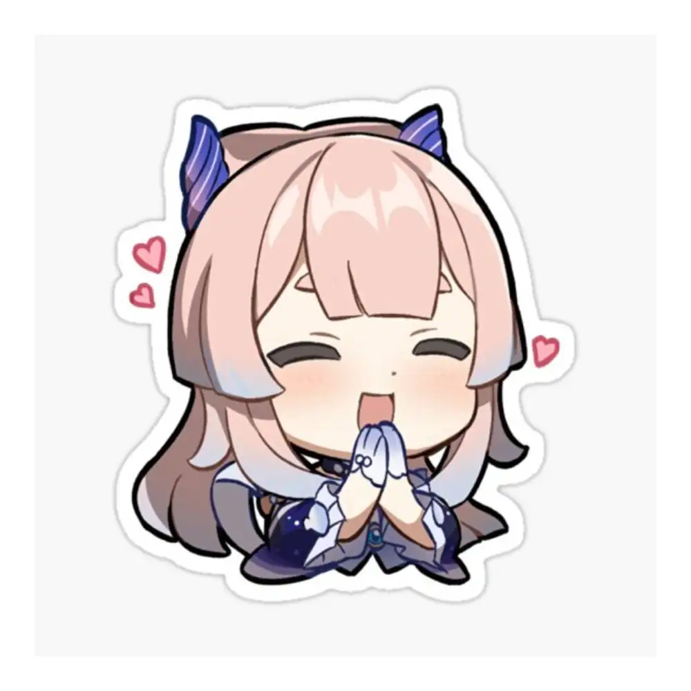 Chibi Kokomi Genshin Impact Sticker Car Window Bumpers Die-cut Vinyl Stickers Decorative Accessories
