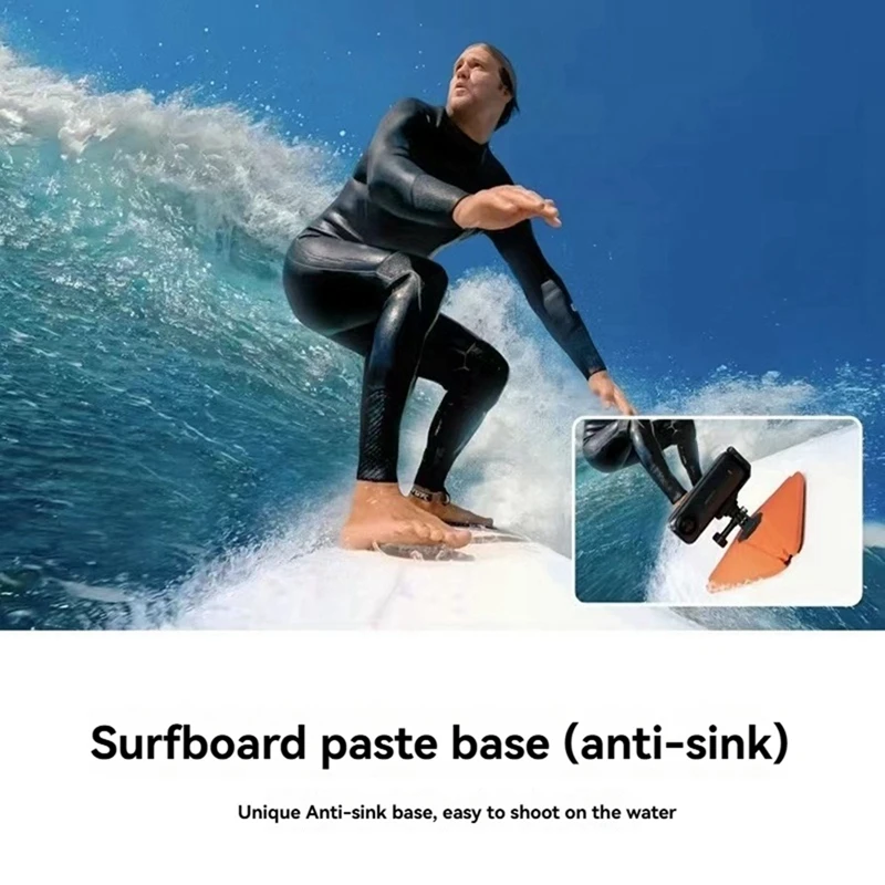 Floating Surfboard Mount For Insta360 Surfing Sink-Proof Mount For Insta360 X4/X3/GO3S/Ace Pro Action Camera Accessories