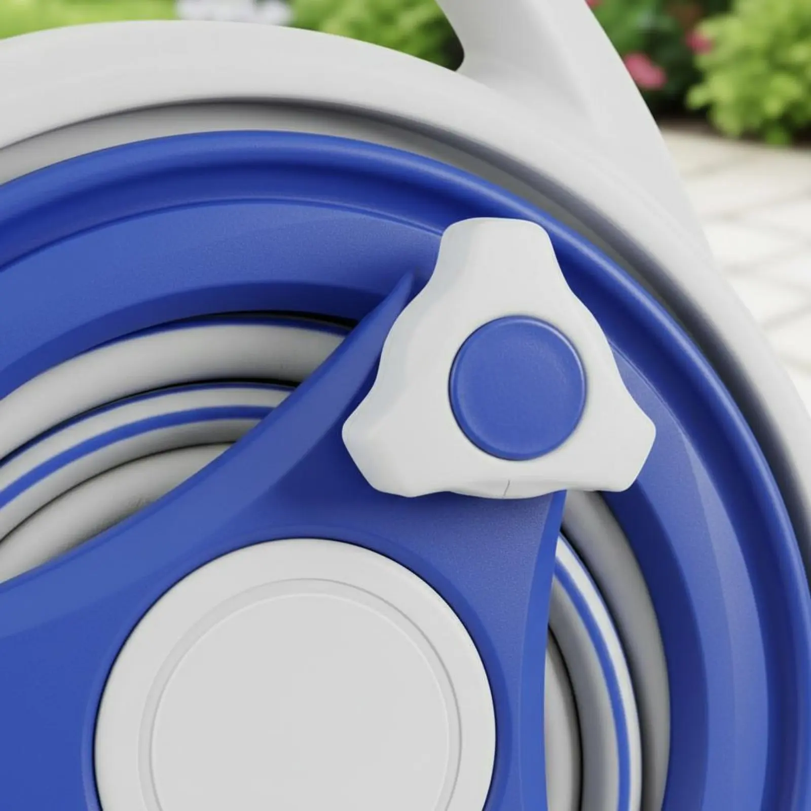 Water Hose Reel Carriage Easy to Stow Garden Hose Reel Carriage Compact ABS Material for Yard