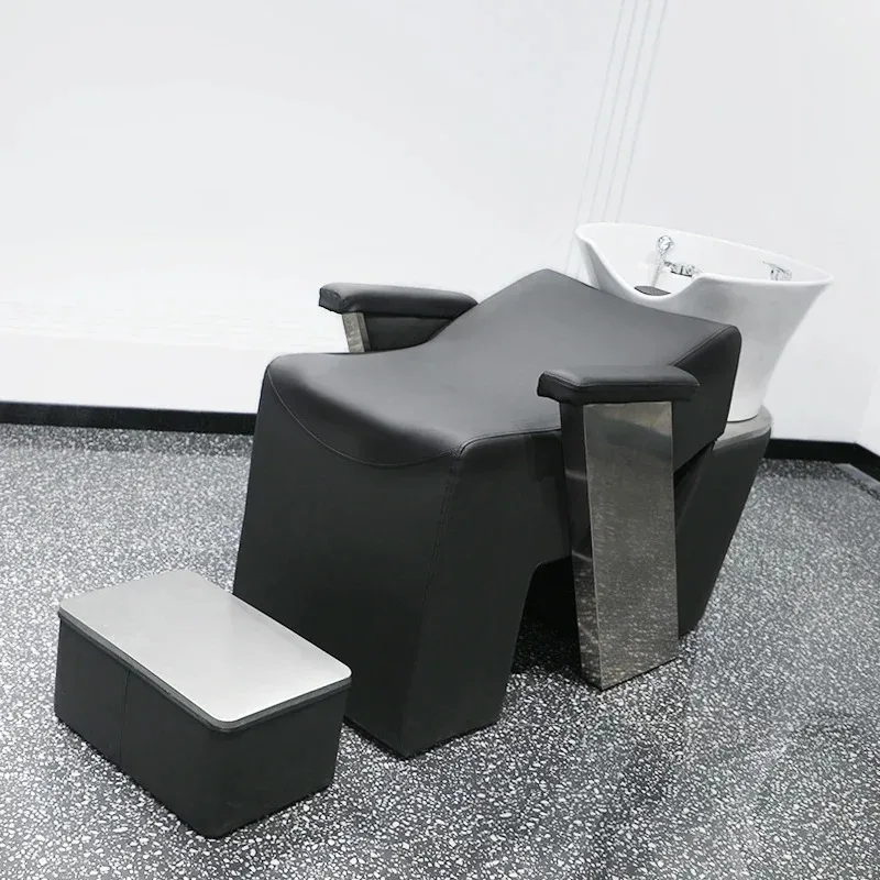 Salão de banho conforto shampoo shampoo cadeira corte de cabelo sillas móveis de salão silla de peluquía móveis de salão 